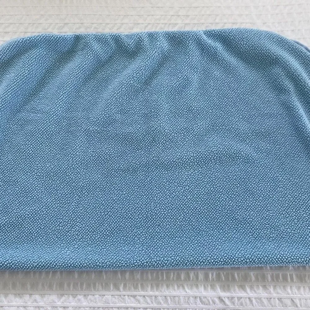 Circo White Clouds Soft‎ Fleece Blue Sherpa Back Baby Blanket Pink Green Birds